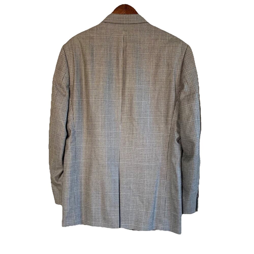 Lauren Ralph Lauren Men's 42R Silk/Wool Houndstooth Blazer Sport Coat Brown - Picture 4 of 16